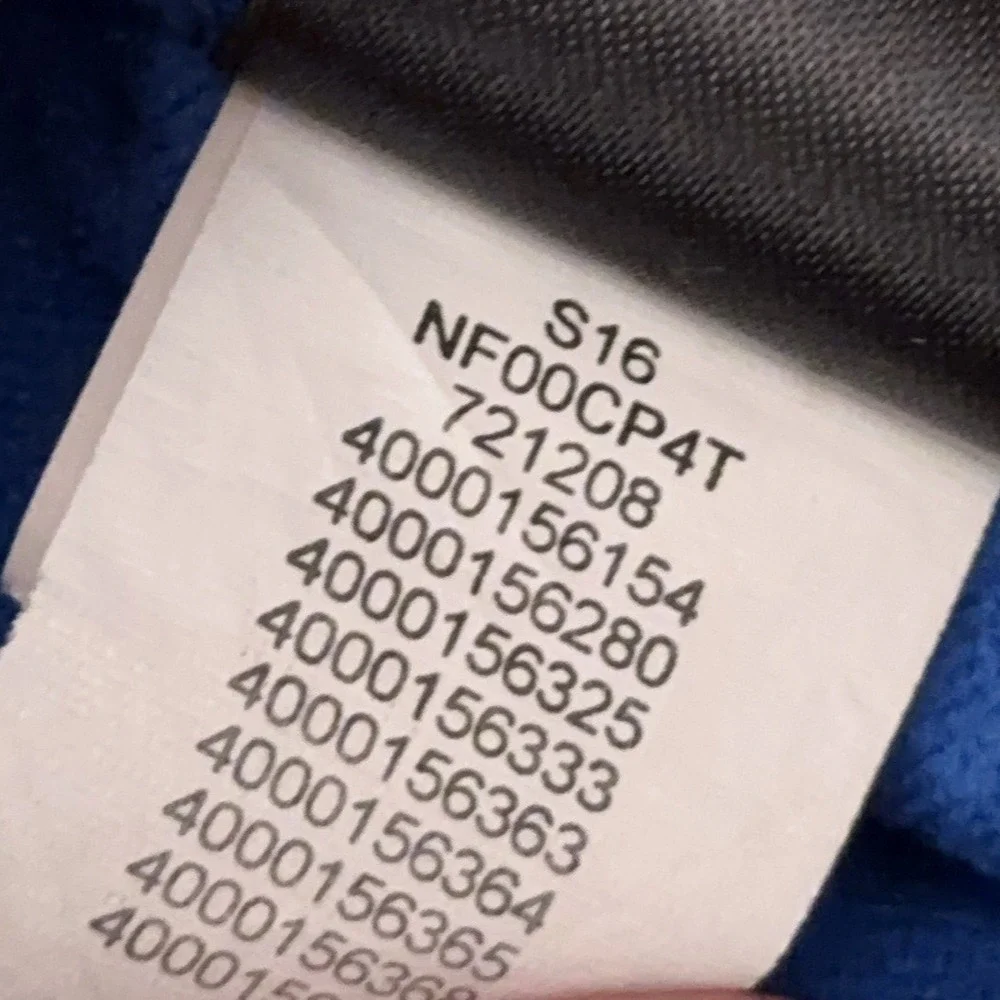 The North Face Kilowatt Varsity Jacket Men's Medium Blue Full Zip Hooded Stretch